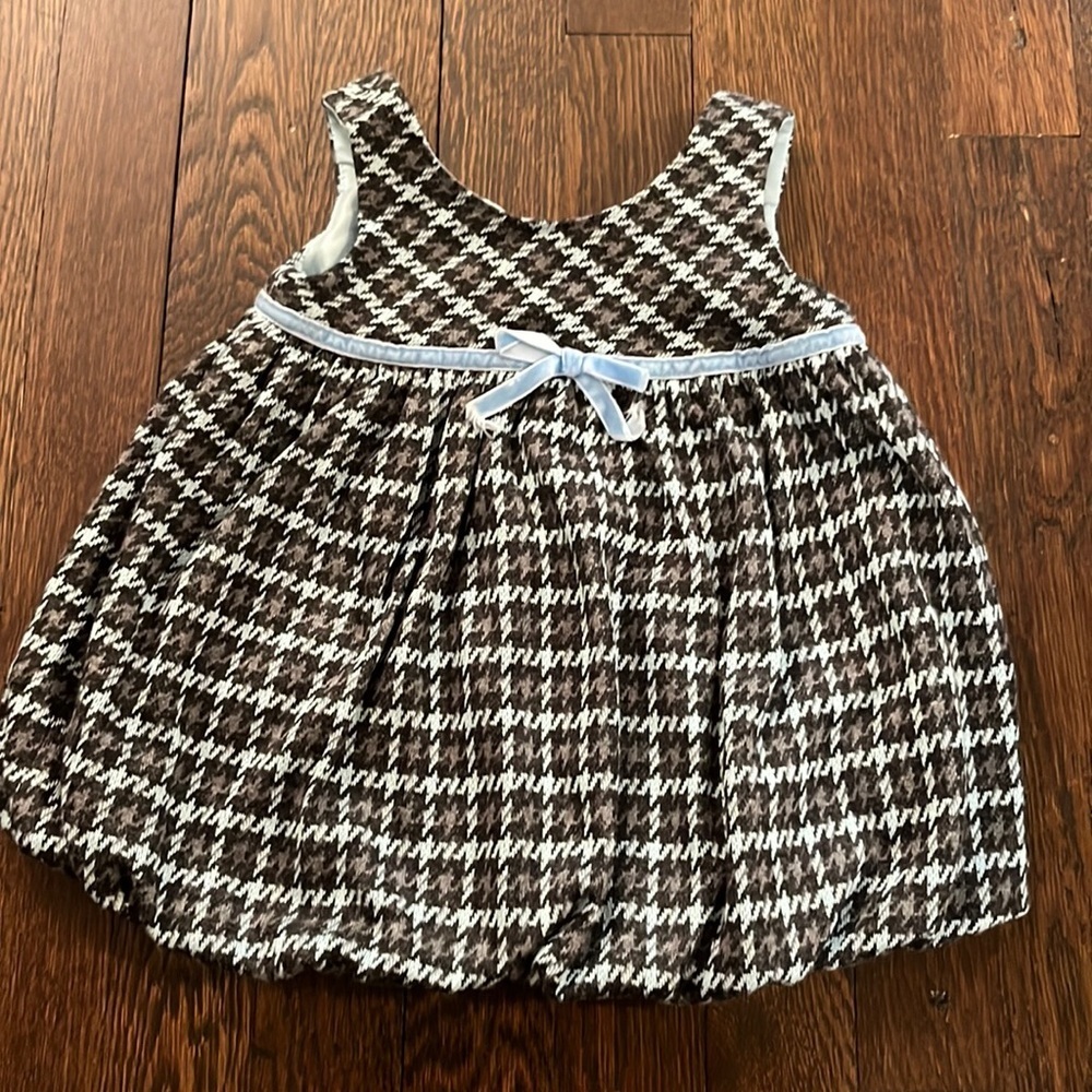 Plum Pudding houndstooth bubble dress
